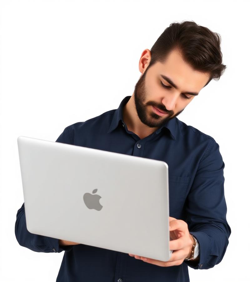 Professional with laptop